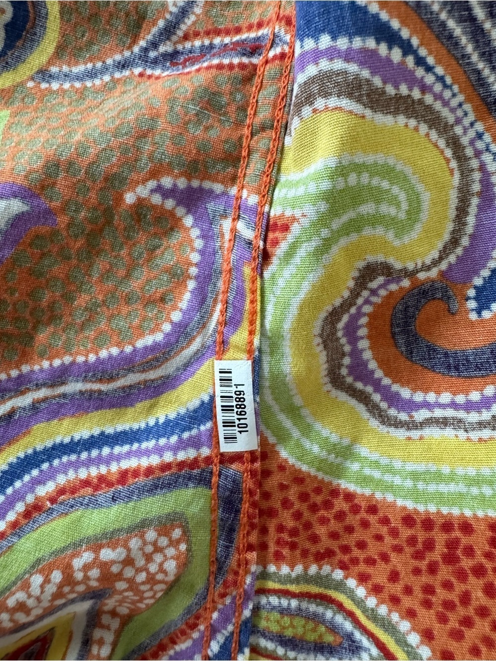ETRO Paisley 100% Cotton Made in Italy Button Down Top Size IT40 VGUC - Picture 3 of 8